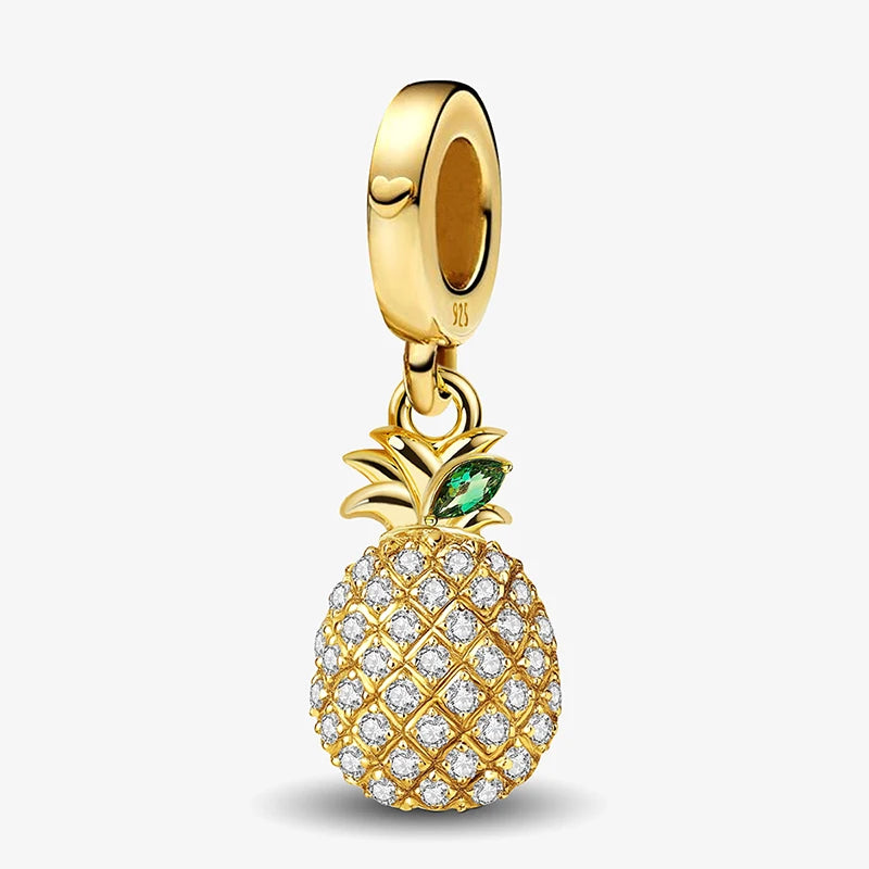 Golden Pineapple Charm
