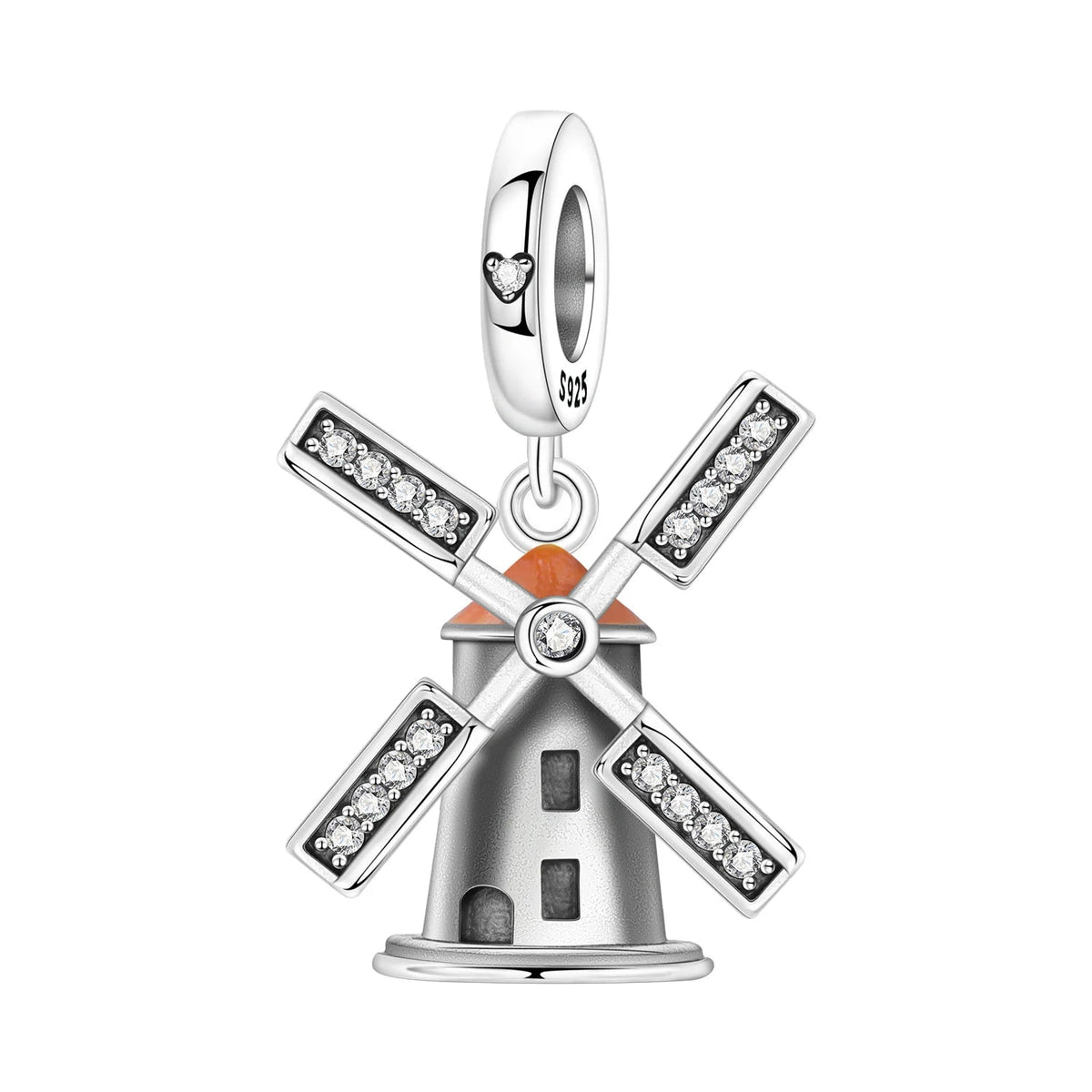 Orange Wind Charm
